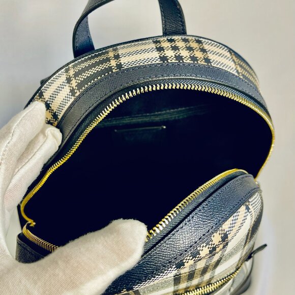 COACH Kenley Backpack Plaid Print - Picture 4 of 6